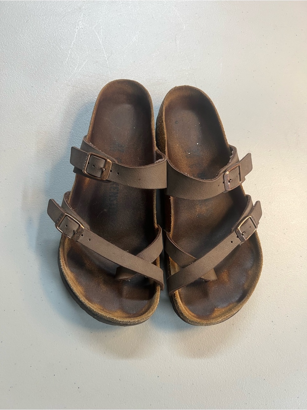 Birkenstock Mayari Sandals Size 37 EU Women’s 6 Brown Toe Loop